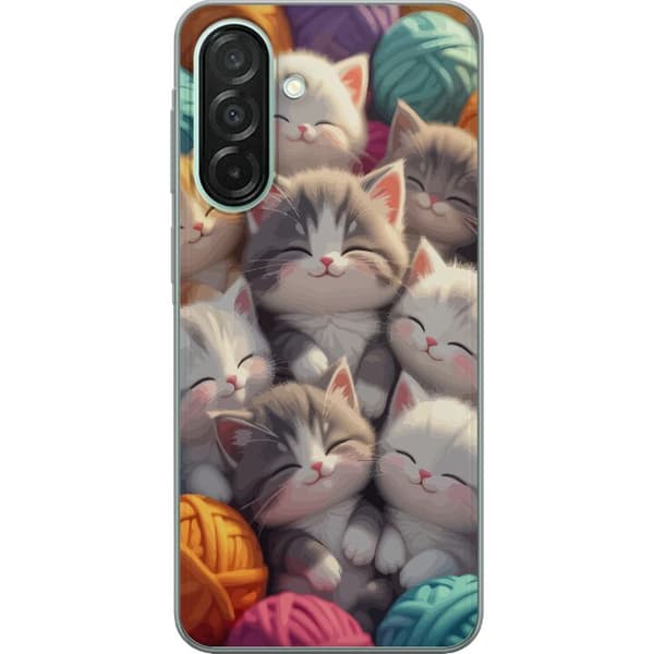 Kompatibelt Mobildeksel til Samsung Galaxy A26 Sovande kattungar beige