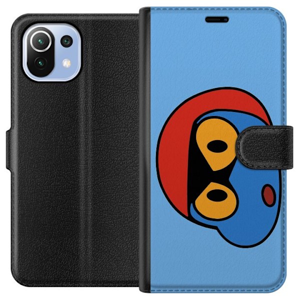 Xiaomi Mi 11 Lite Tegnebogsetui Bold Bot Head