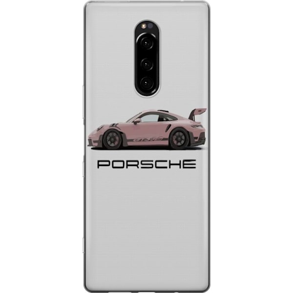 Sony Xperia 1 Gjennomsiktig deksel Porsche 911 Pink