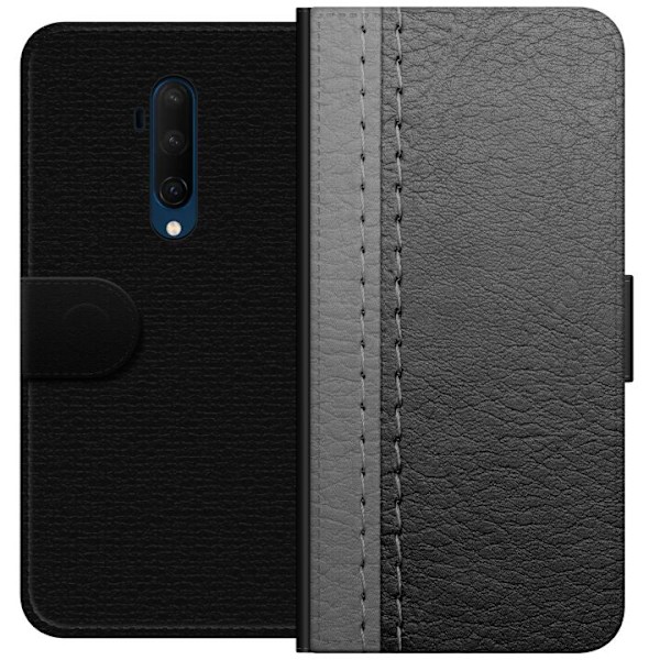 OnePlus 7T Pro Tegnebogsetui Grå Fløjl Læder