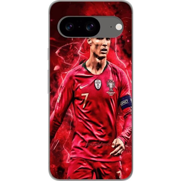 Google Pixel 8 Genomskinligt Skal Ronaldo Skills – CR7 Desig