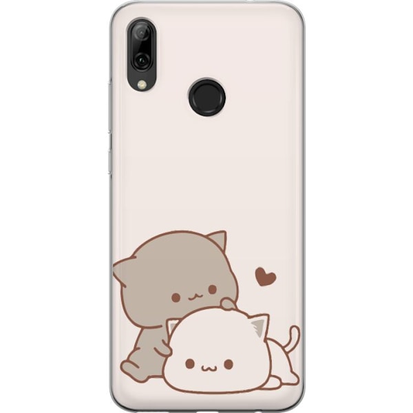 Huawei P smart 2019 Läpinäkyvä kuori Kawaii Söpö Kissat