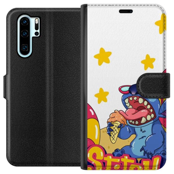 Kompatibel Tegnebogsetui til Huawei P30 Pro Stitch Glass