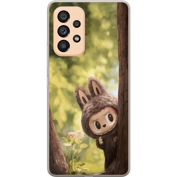 Samsung Galaxy A53 5G Läpinäkyvä kuori Labubu Graffiti Vibes – Katutaide hirviömuodossa