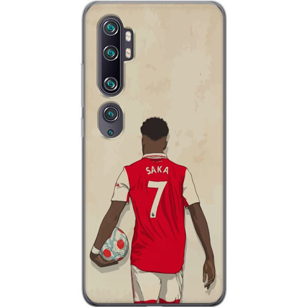Xiaomi Mi Note 10 Läpinäkyvä kuori Arsenal FC Jalkapallo Arsenal FC Motiivi Pelaaja Premier League Englanti Suosittu Urheilulaji Jalkapallotähti L