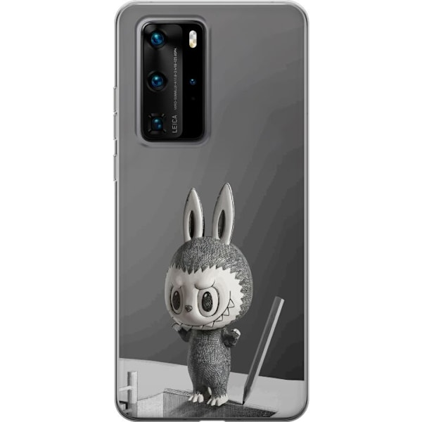 Huawei P40 Pro Läpinäkyvä kuori Pop Mart MEGA LABUBU LABUBU Sketch 1000%