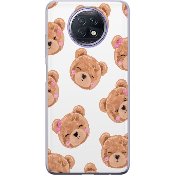 Xiaomi Redmi Note 9T Läpinäkyvä kuori karhut