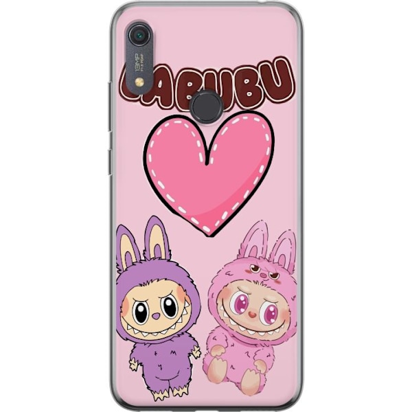 Huawei Y6s (2019) Gennemsigtig cover Labubu Pink Monster
