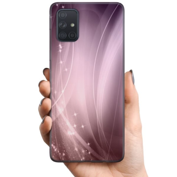 Samsung Galaxy A71 TPU Mobilcover Lavendelstøv