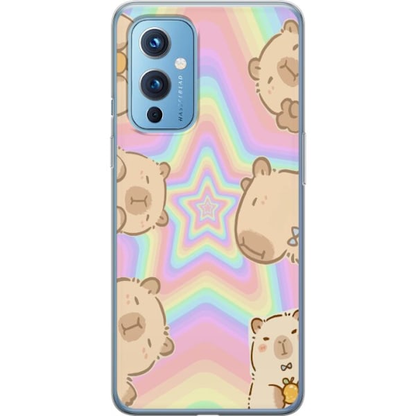 OnePlus 9 Läpinäkyvä kuori Kawaii Capybara Galaxy Söpö An