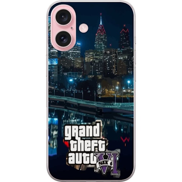 Apple iPhone 16 Gennemsigtig cover Grand Theft Auto 6