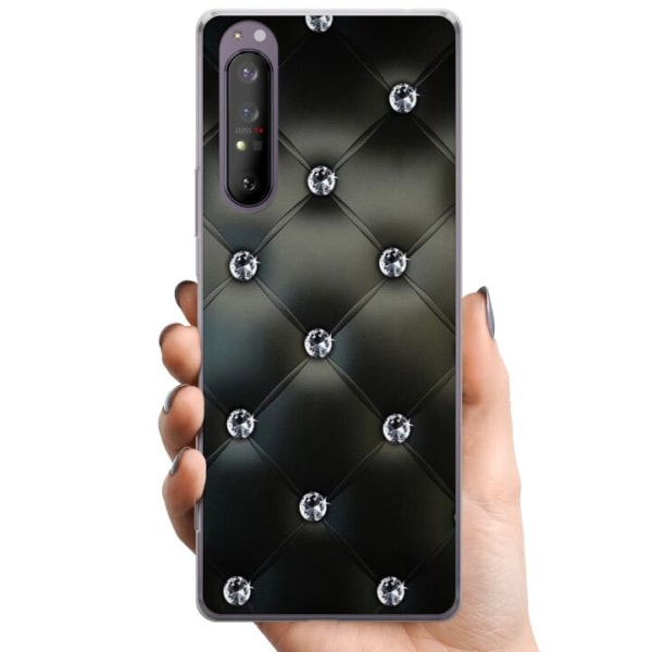 Sony Xperia 1 II TPU Mobildeksel Stor som diamant