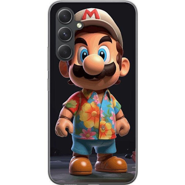 Samsung Galaxy S24 FE Genomskinligt Skal Super Mario