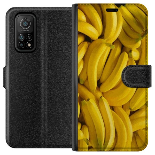 Xiaomi Mi 10T Pro 5G Plånboksfodral Banana Pattern – lekful