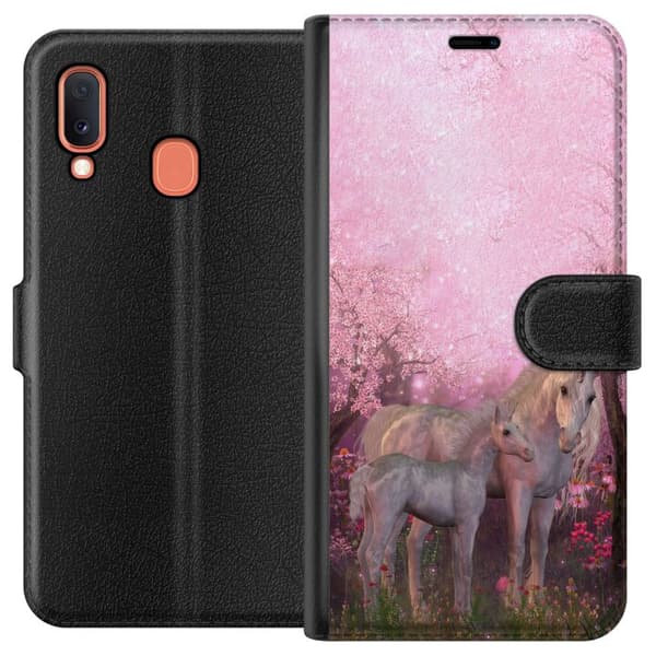 Kompatibelt Plånboksfodral till Samsung Galaxy A20e Unicorn