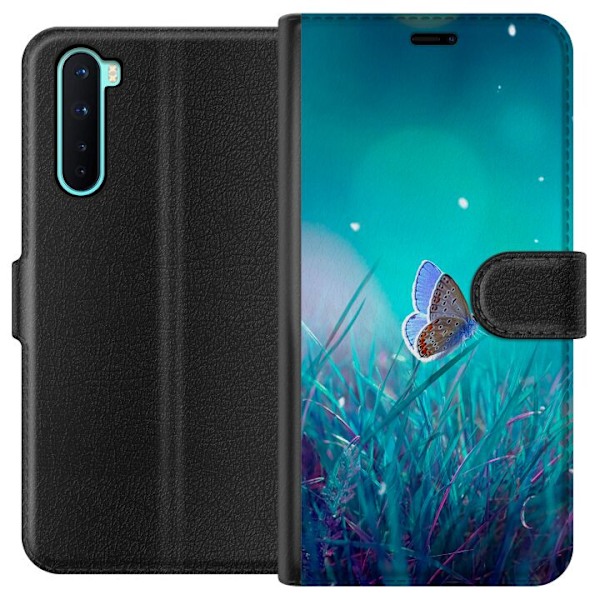 OnePlus Nord Tegnebogsetui Magisk Sommerfugl