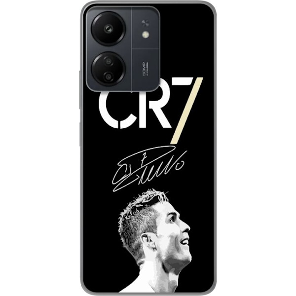 Xiaomi Redmi 13C Gjennomsiktig deksel CR7 Ronaldo