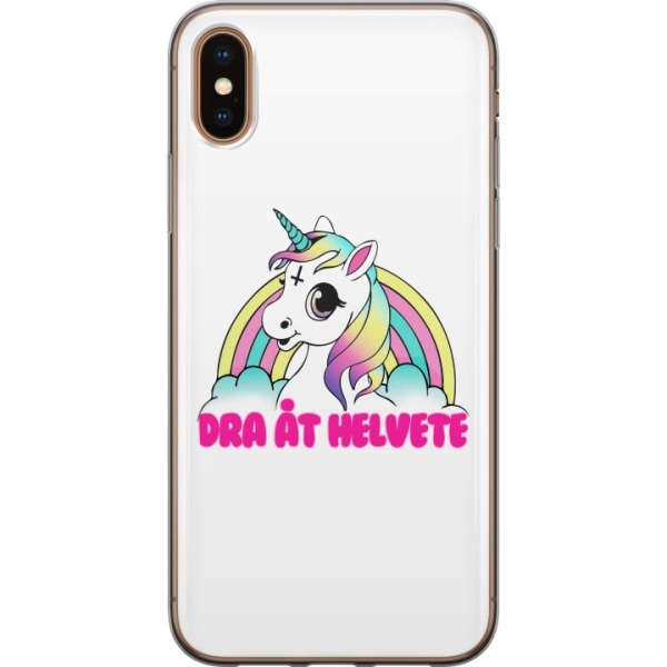 Apple iPhone X Cover / Mobilcover - Unicorn