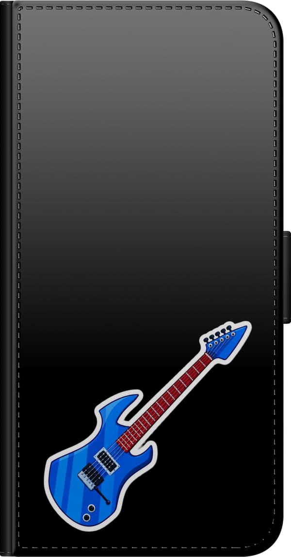 Yhteensopiva Lompakkokotelo OnePlus 8 Blå elgitarr sininen
