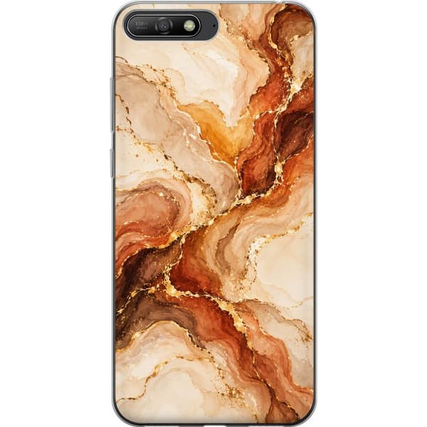 Kompatibelt Mobildeksel til Huawei Y6 (2018) Høstagat beige