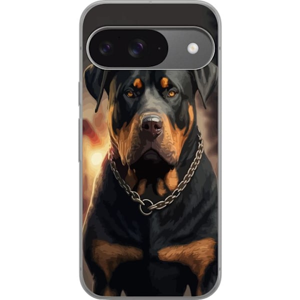 Google Pixel 9 Gennemsigtig cover Rottweiler