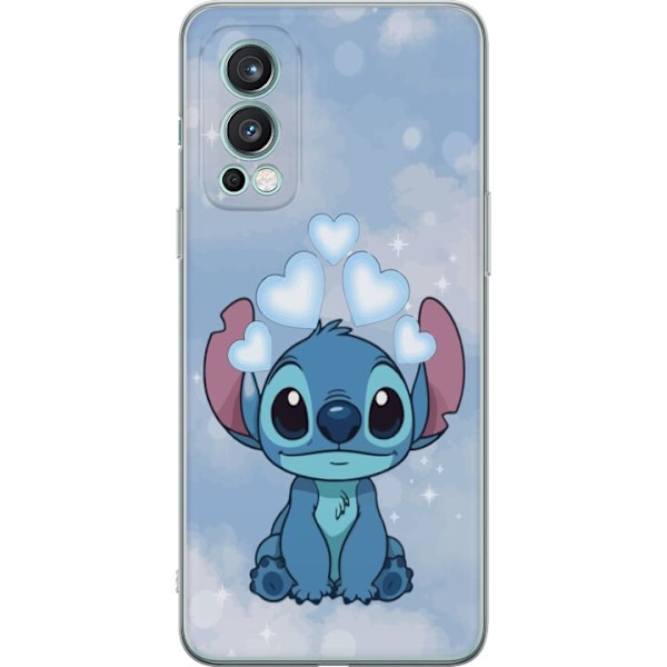 OnePlus Nord 2 5G Genomskinligt Skal Stitch Hoppande Glädje