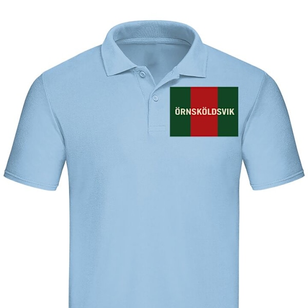 Poloshirt til Voksen | Elegant Poloshirt Örnsköldsvik - Hock Lyseblå X-Large