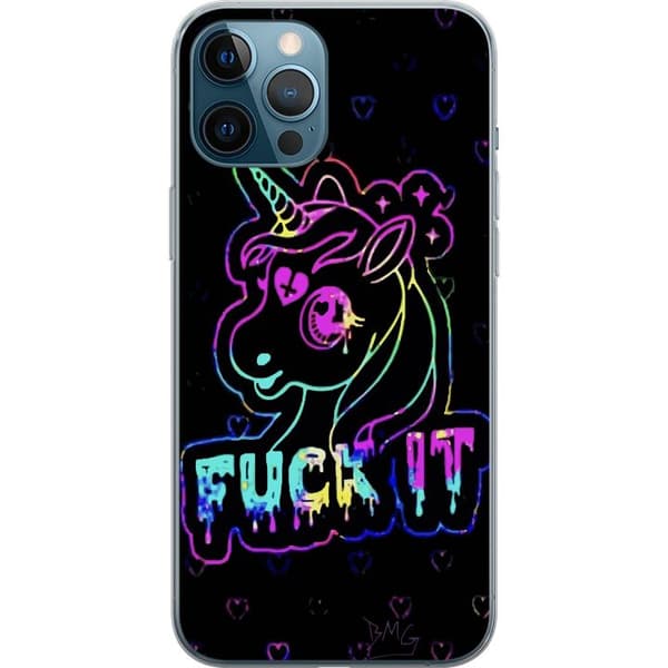 Kompatibelt Mobildeksel til Apple iPhone 12 Pro Max Fuck it Unicorn