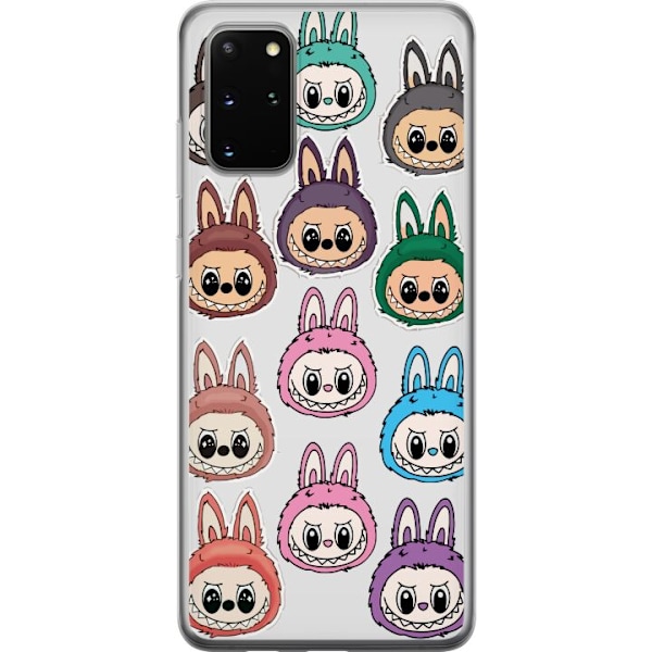 Samsung Galaxy S20+ Läpinäkyvä kuori Labubu Macaron Monster