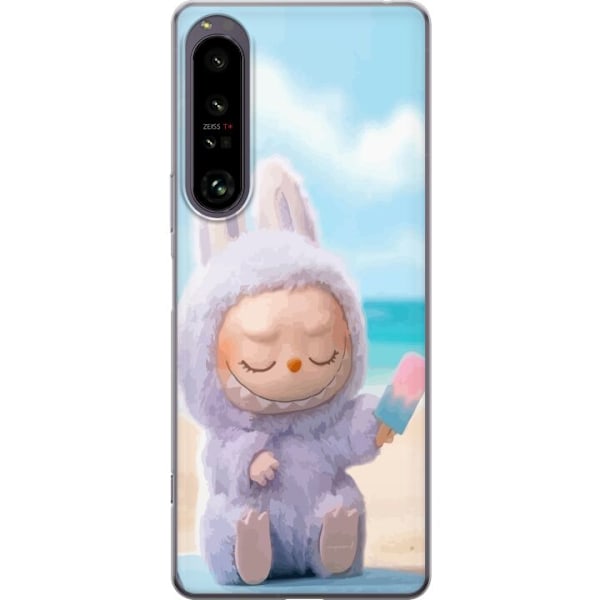 Sony Xperia 1 IV Läpinäkyvä kuori Labubu Vaaleanpunainen Tunnelma