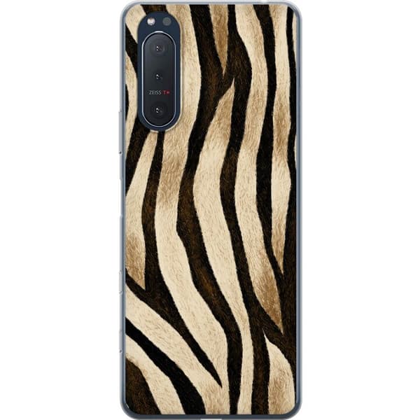 Kompatibelt Mobildeksel til Sony Xperia 5 II Savannestriper beige
