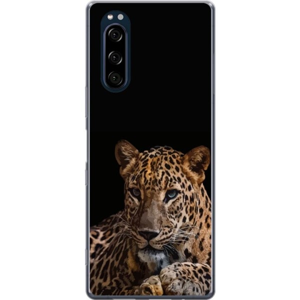 Sony Xperia 5 Gennemsigtig cover Leopard