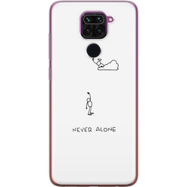 Xiaomi Redmi Note 9 Läpinäkyvä kuori Ei koskaan yksin