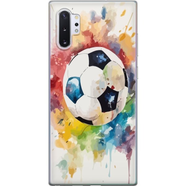 Samsung Galaxy Note10+ Gennemsigtig cover Fodbold