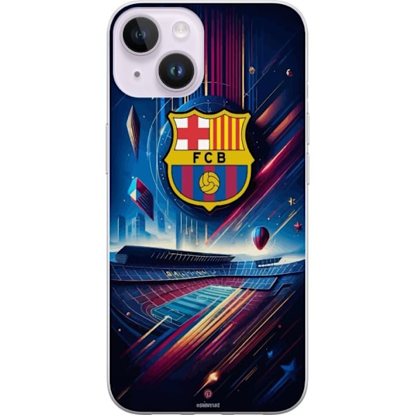 Apple iPhone 15 Plus Gennemsigtig cover FC Barcelona