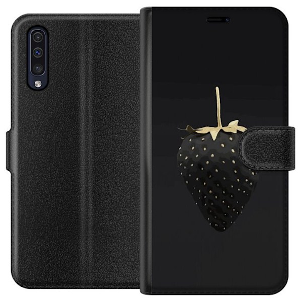 Samsung Galaxy A50 Tegnebogsetui Luksus Jordbær