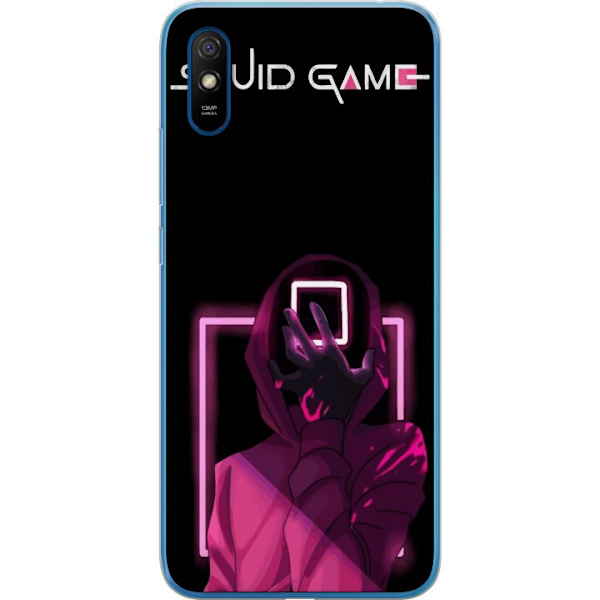 Xiaomi Redmi 9A Läpinäkyvä kuori Squid Game Teema Suosittu Sarja Motiivi Graafinen Ikoninen Suunnittelu Aasialainen Popkulttuuri Jännitys Draama