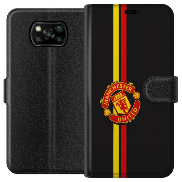 Xiaomi Poco X3 NFC Lommeboketui Manchester United F.C.