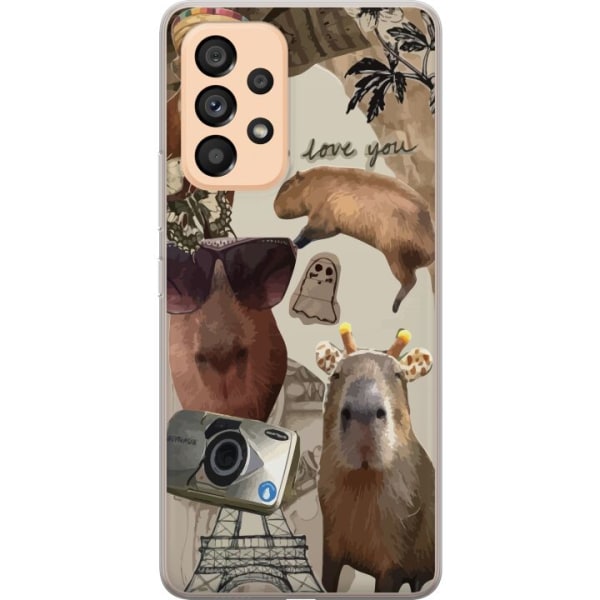 Samsung Galaxy A53 5G Gennemsigtig cover Capybara