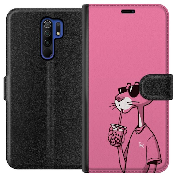 Xiaomi Redmi 9 Plånboksfodral Pink Panter Drink