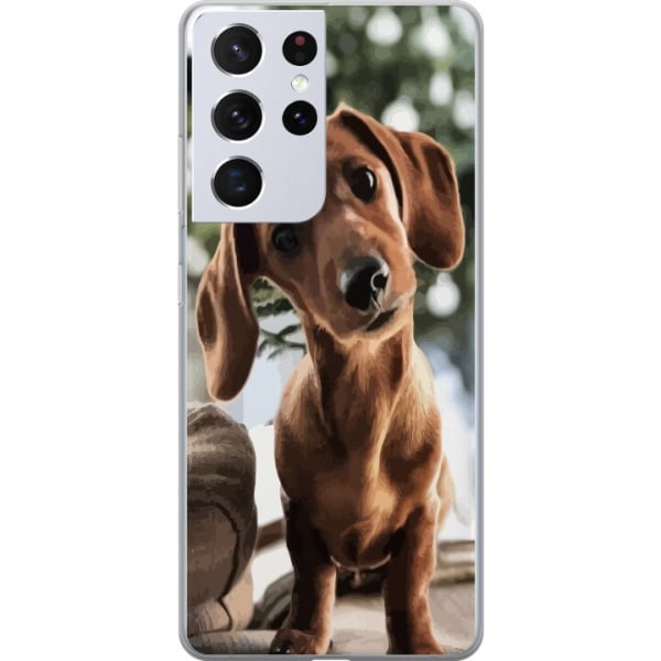 Samsung Galaxy S21 Ultra 5G Gennemsigtig cover Ung Hund