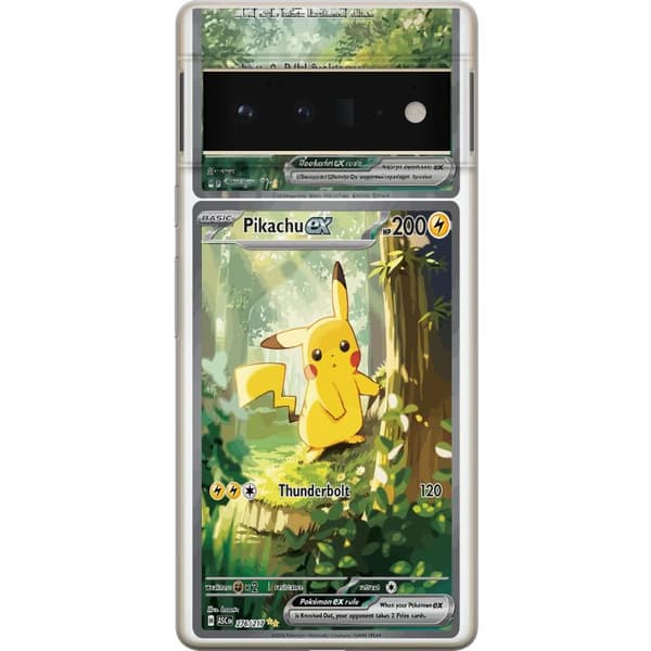 Kompatibelt Mobilskal till Google Pixel 6 Pro Pikachu grön