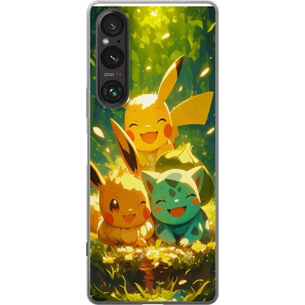 Sony Xperia 1 VI Läpinäkyvä kuori Pixelmonster pelityyli -