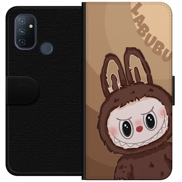 OnePlus Nord N100 Lommeboketui Labubu Sky Kosebamse - Hvit og