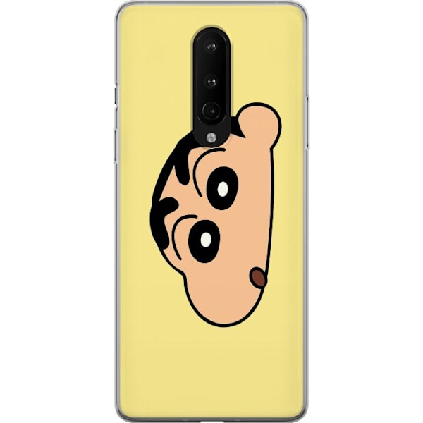 OnePlus 8 Läpinäkyvä kuori Peeking Shinchan
