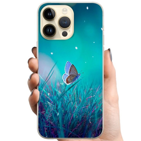 Apple iPhone 14 Pro Max TPU Mobilcover Magisk Sommerfugl