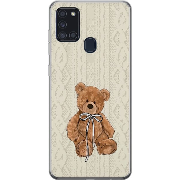 Samsung Galaxy A21s Gjennomsiktig deksel Liten Bamse – klassisk bamse i enkel design