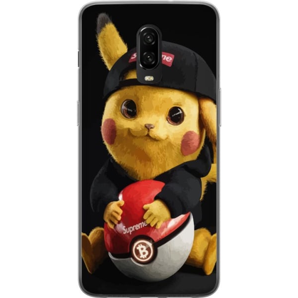 OnePlus 6T Gjennomsiktig deksel Pikachu Supreme