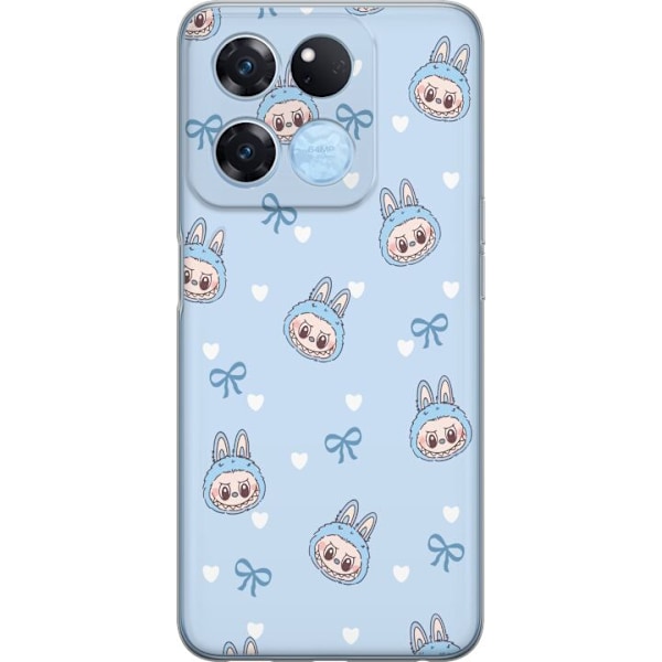 OnePlus Ace Racing Läpinäkyvä kuori Labubu Tuli Henki
