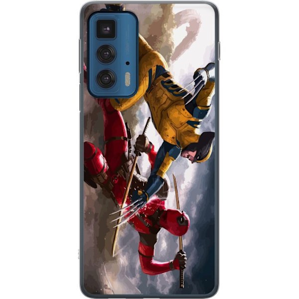 Motorola Edge 20 Pro Läpinäkyvä kuori Wolverine Deadpool